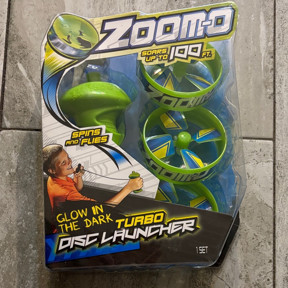Zoom-O Turbo Disc Launcher - Vibrant Green